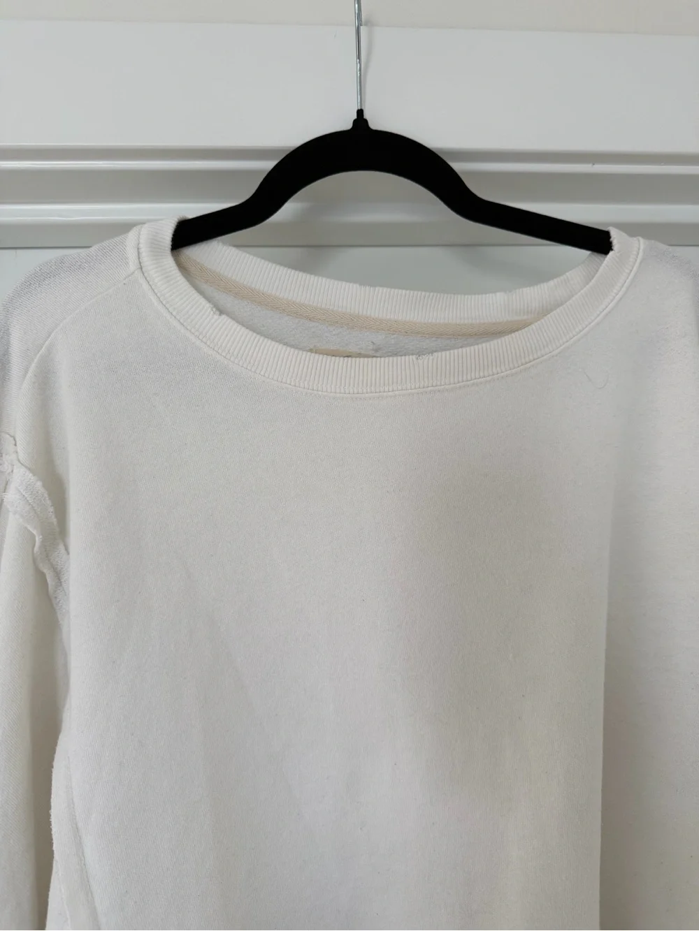 We The Free White Distressed Oversized Sweatshirt - Picture 3 of 9